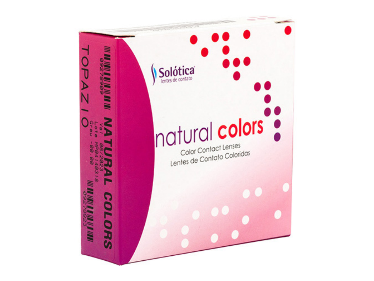 Lente de Contato Colorida sem Grau Natural Colors Anual - Solótica