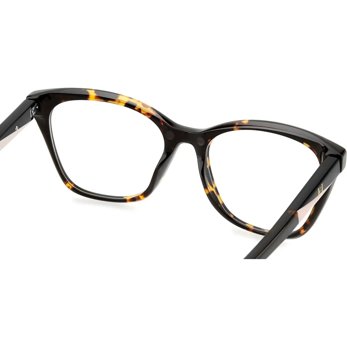Armação Carolina Herrera Clip On Havana Polarizado Her0334c